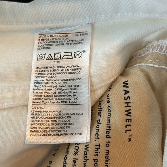Banana Republic White High-Slim Premium Denim Sz 27 - Picture 7 of 7